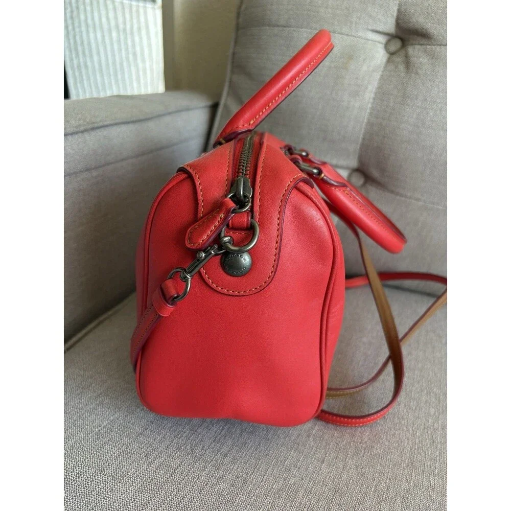 COACH x Disney 59371 Mickey Mouse leather Mini Bennett satchel Crossbody Bag Red